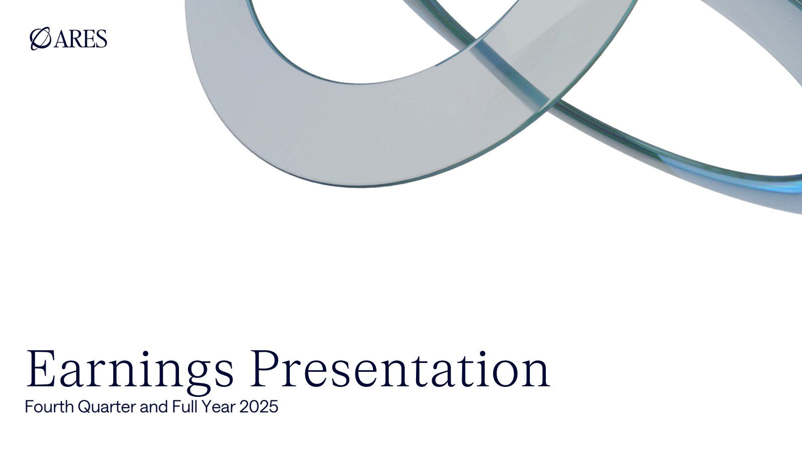 Ares Management's Q4 2025 Slide Deck