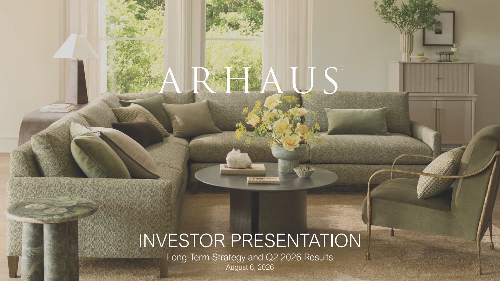 Arhaus' Q2 2026 Slide Deck