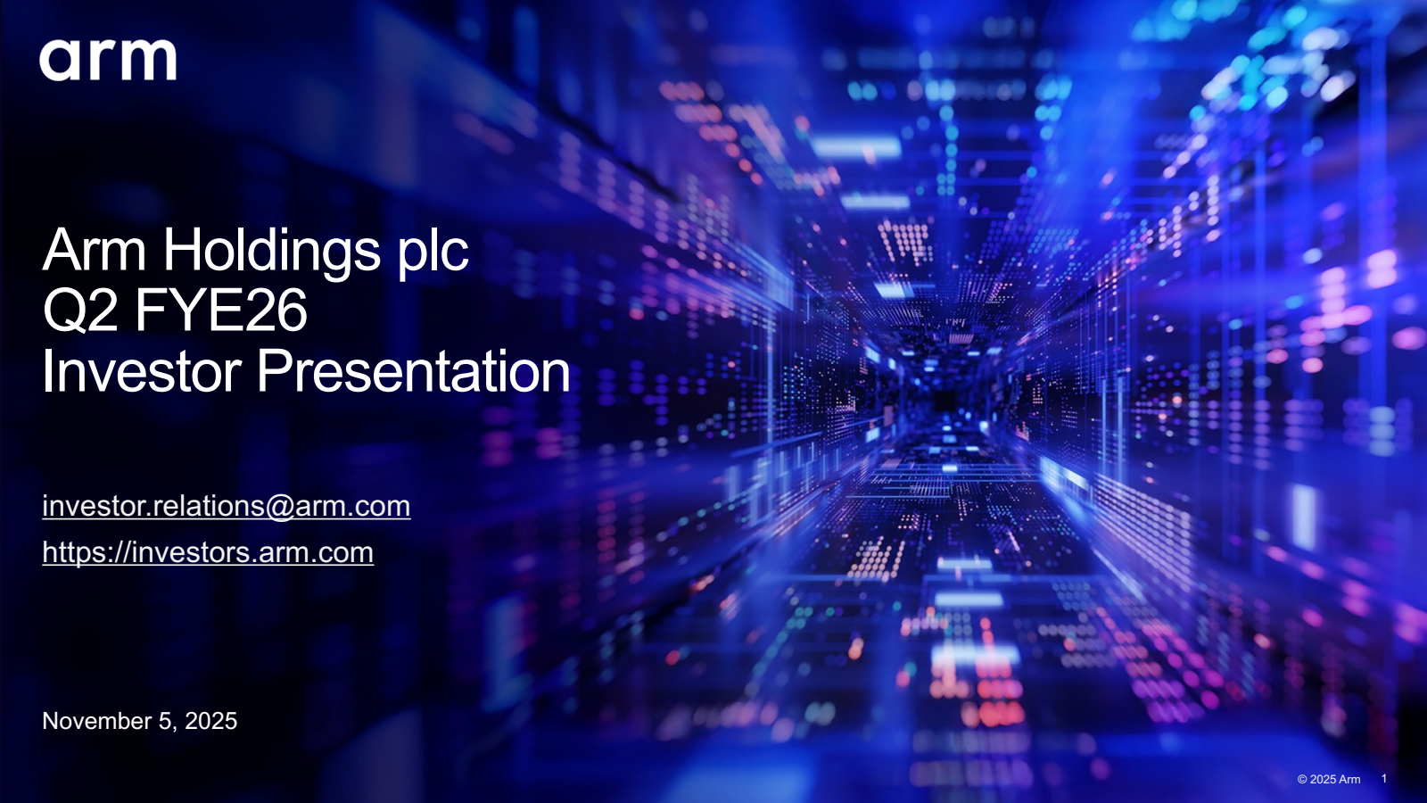 ARM's Q2 2026 Slide Deck
