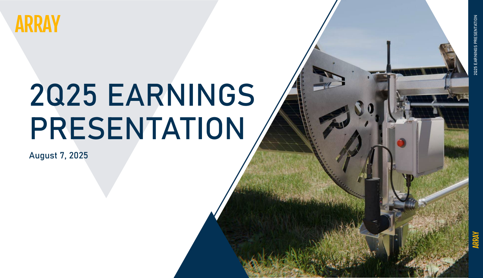 Array Technologies (ARRY) Earnings Date and Reports 2025