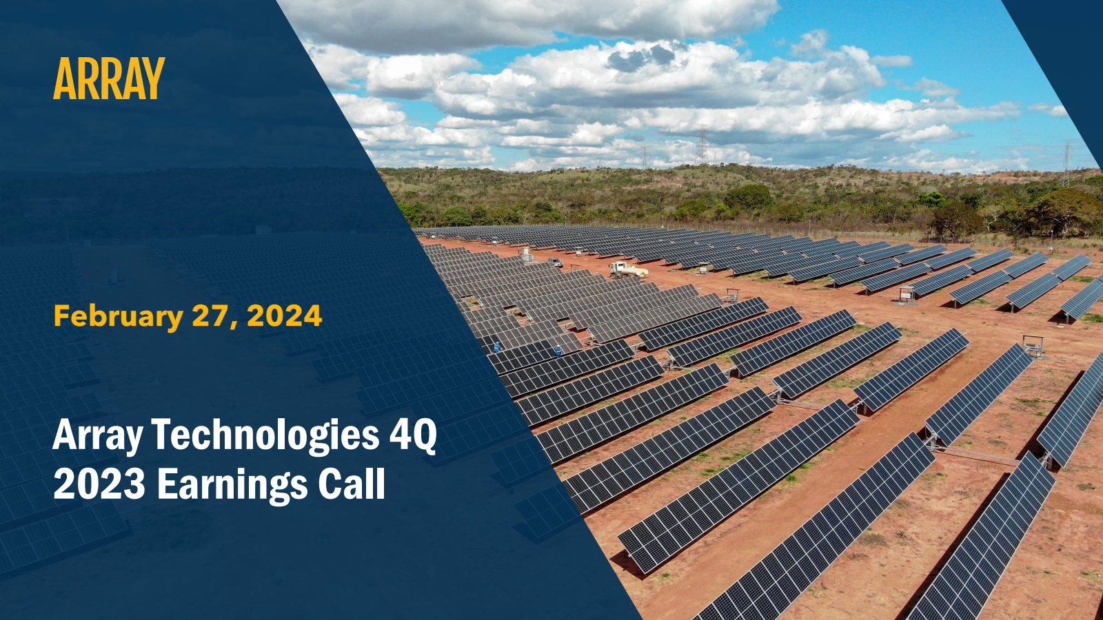 ARRY Q4 2023 Earnings Report on 2/27/2024