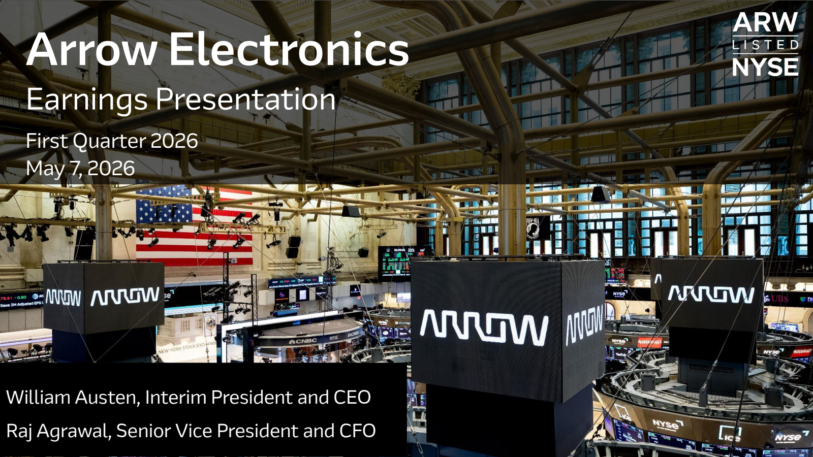 Arrow Electronics' Q1 2026 Slide Deck