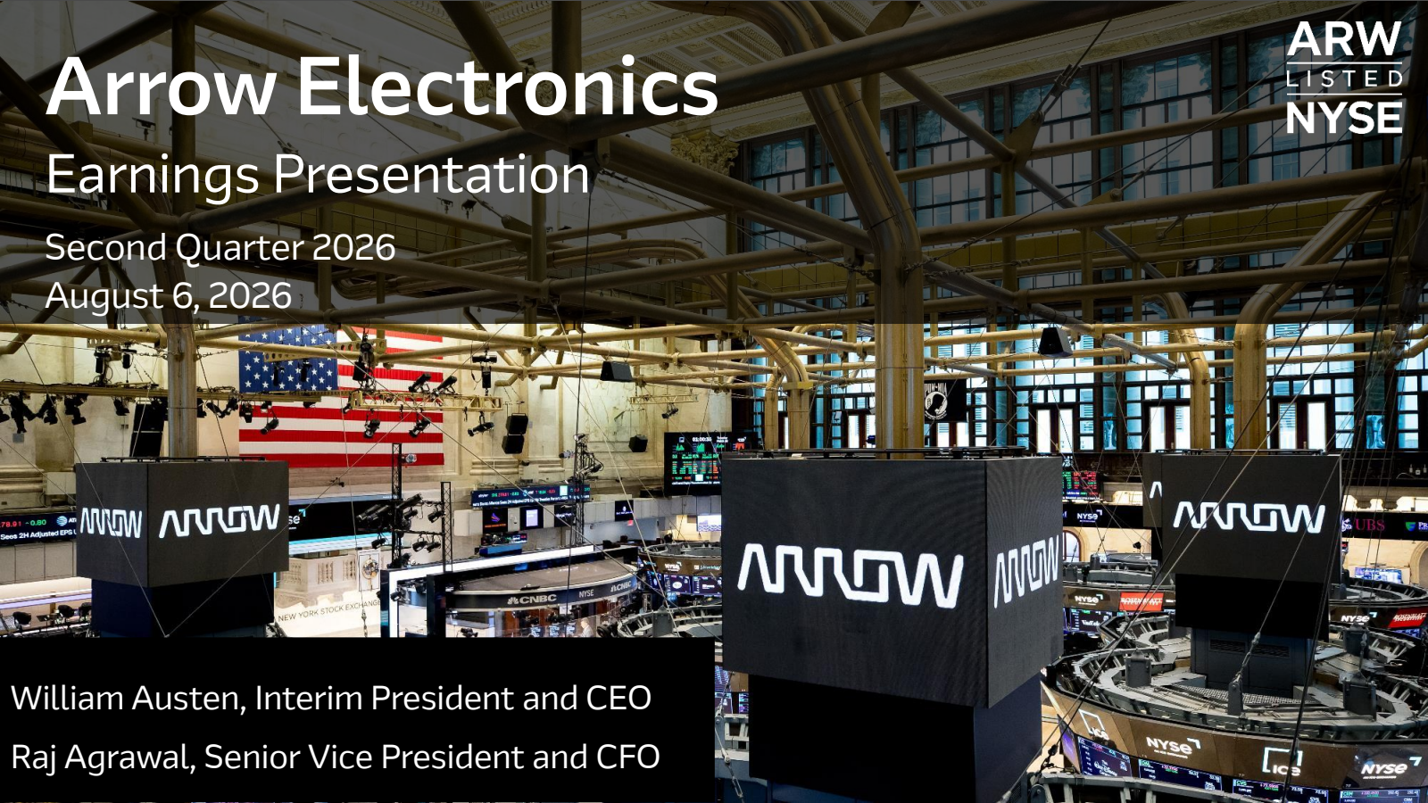 Arrow Electronics' Q2 2026 Slide Deck
