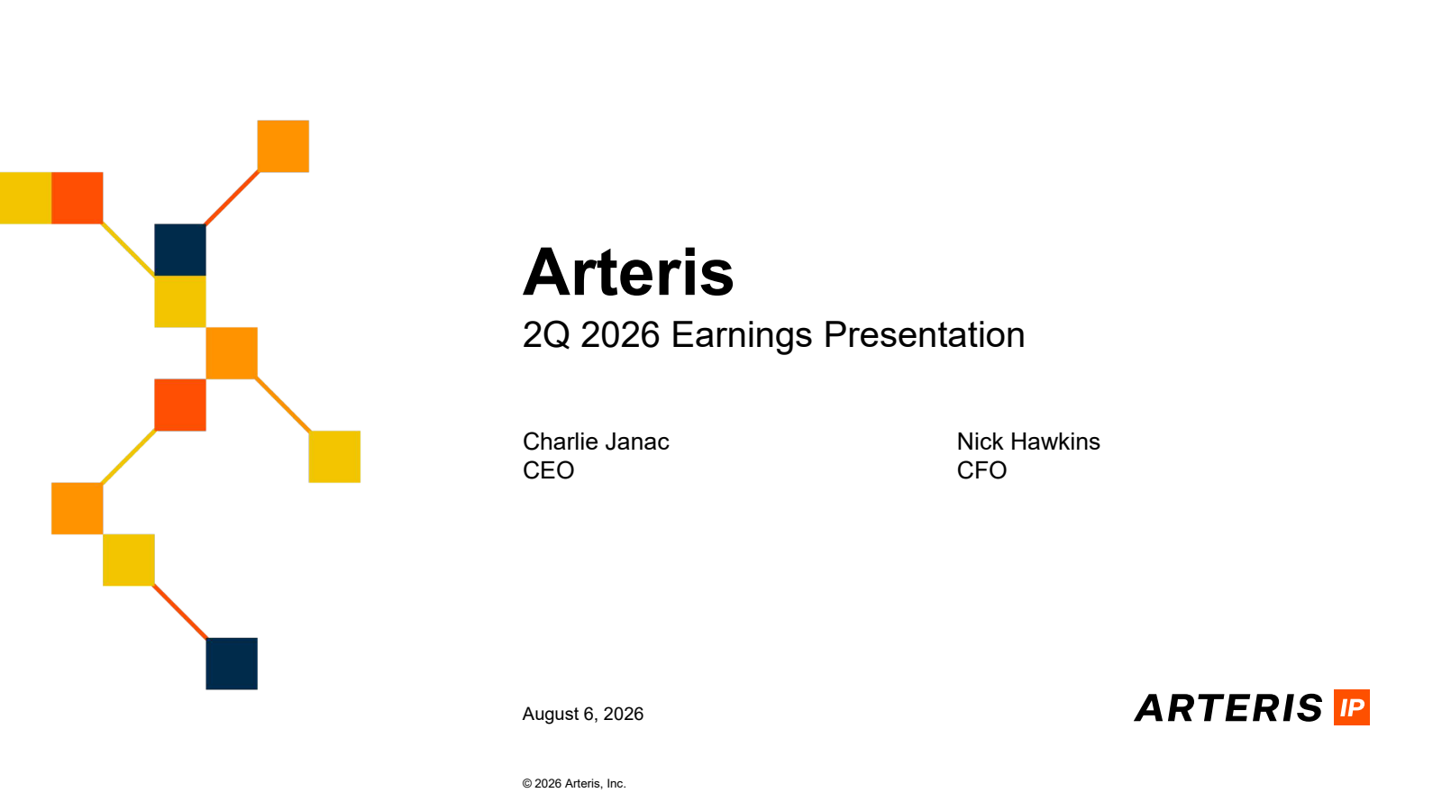 Arteris' Q2 2026 Slide Deck