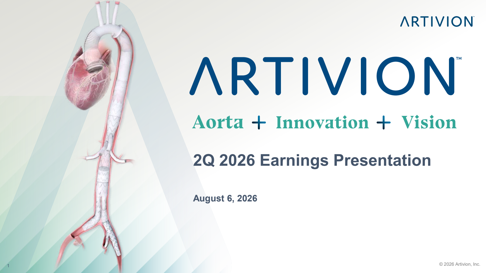 Artivion's Q2 2026 Slide Deck