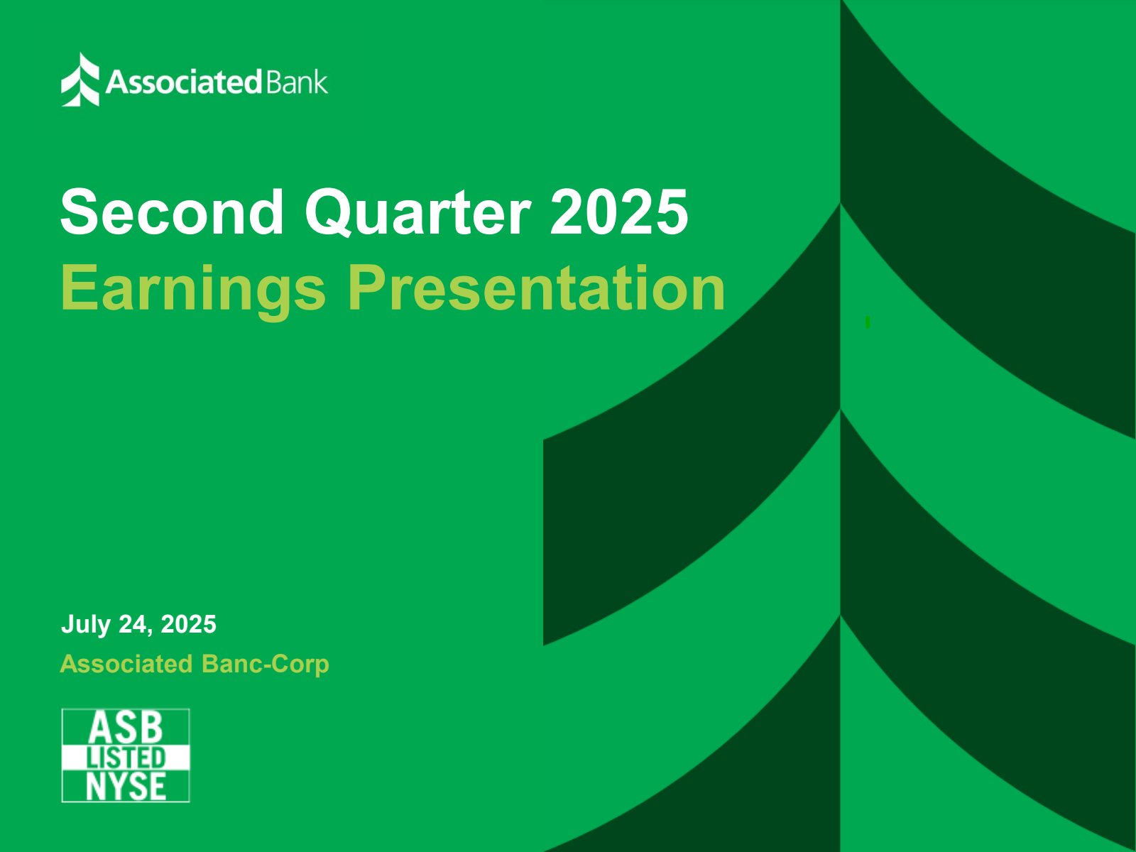 Associated Banc's Q2 2025 Slide Deck
