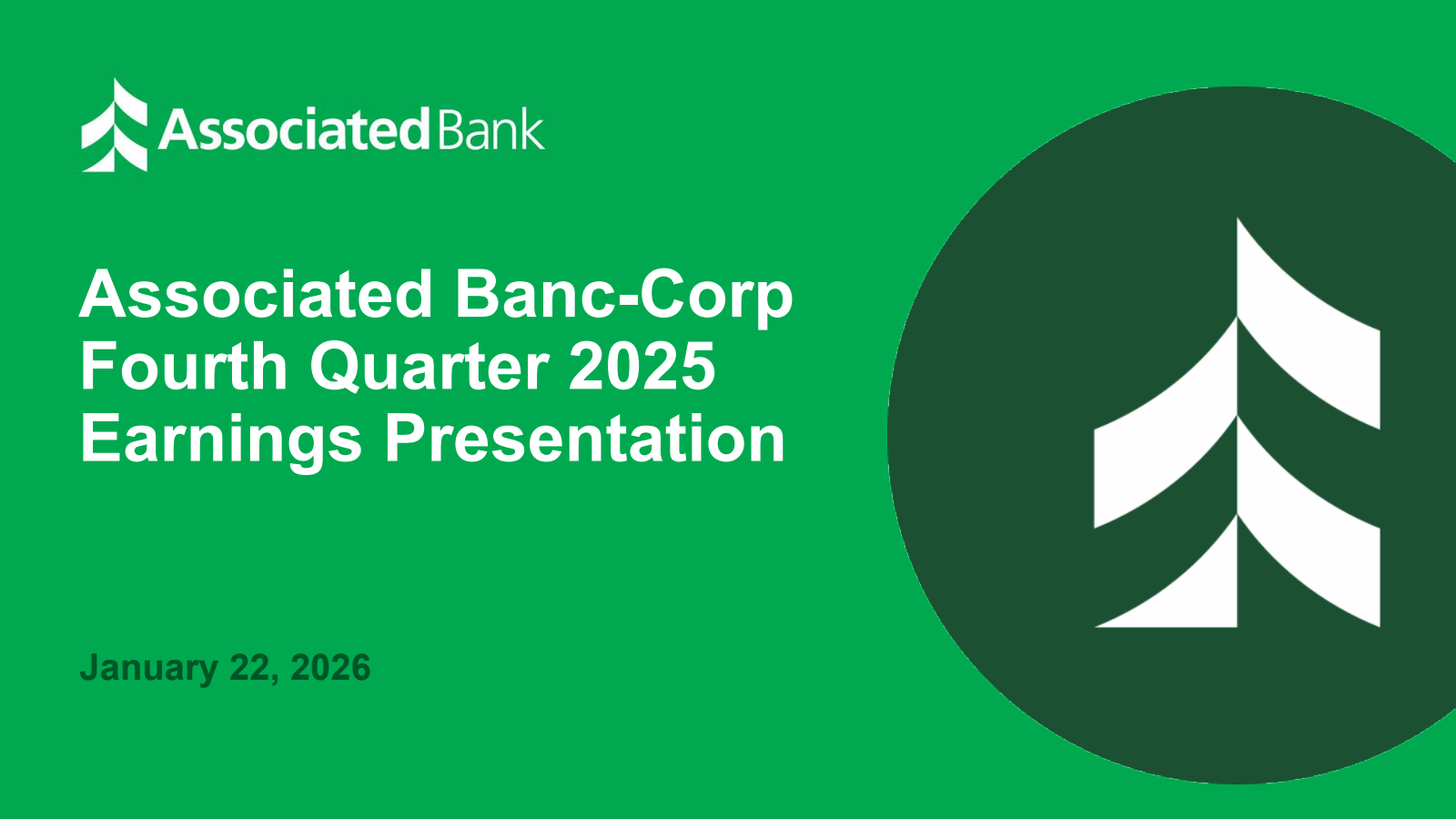 Associated Banc's Q4 2025 Slide Deck