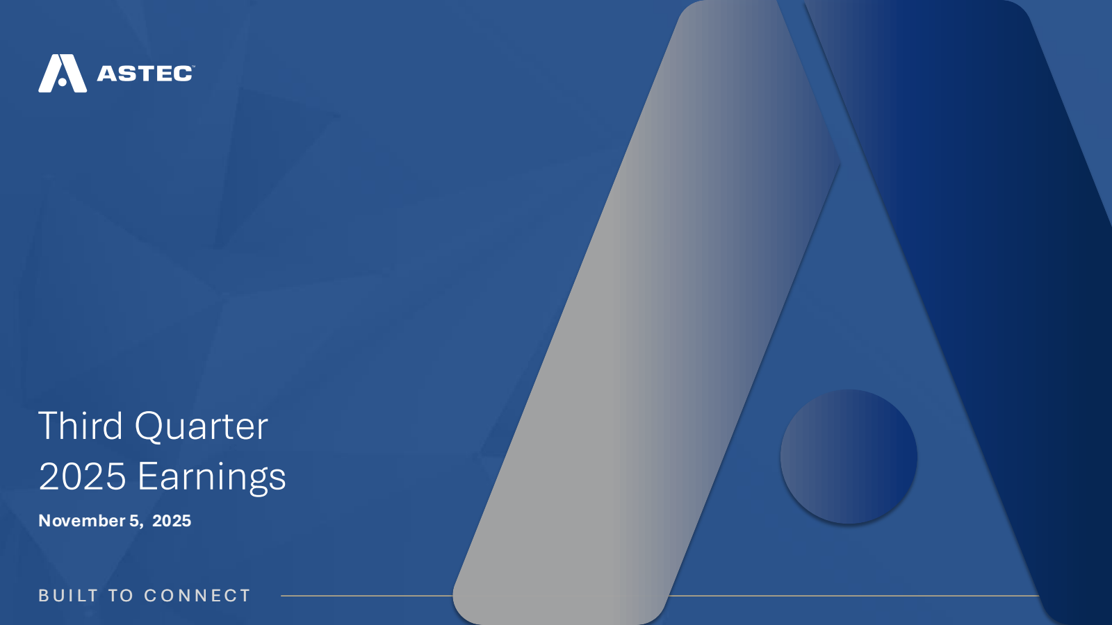 Astec Industries' Q3 2025 Slide Deck