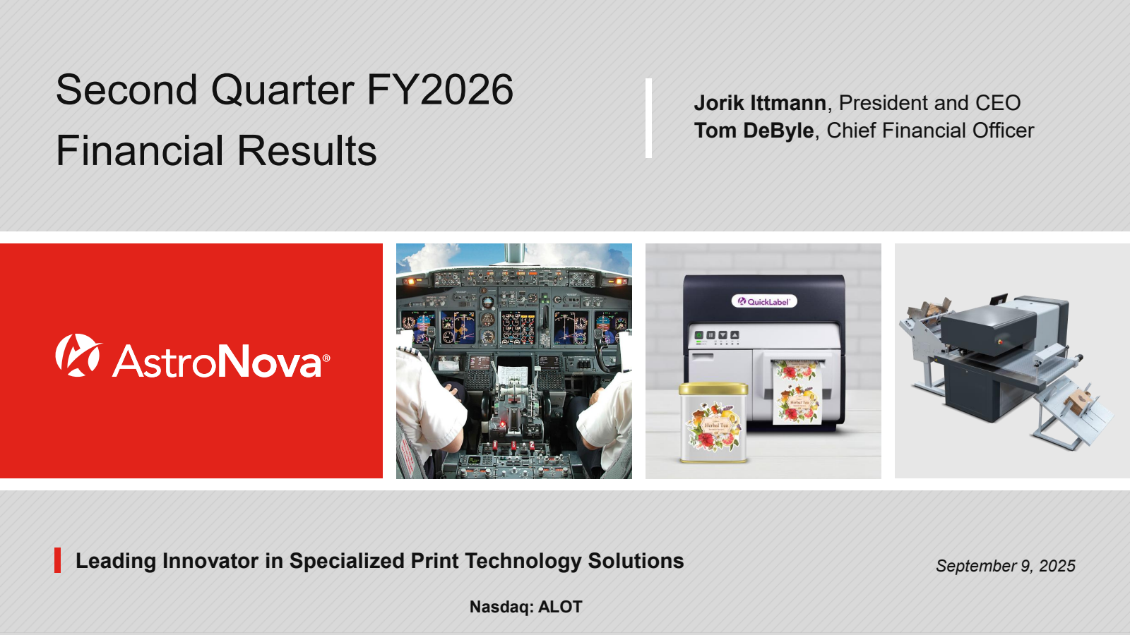 AstroNova's Q2 2026 Slide Deck