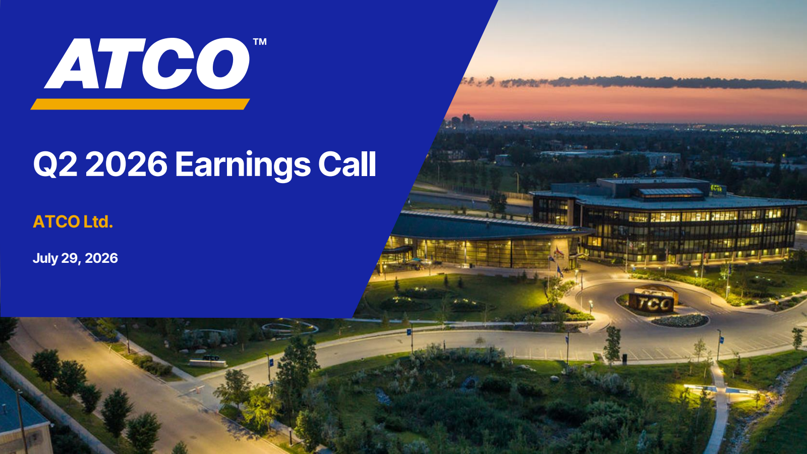 ATCO's Q2 2026 Slide Deck