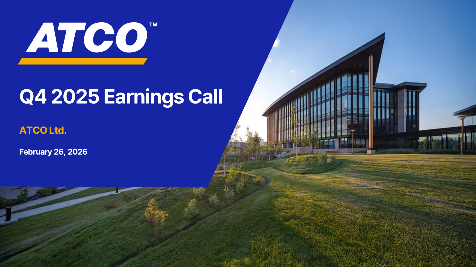 ATCO's Q4 2025 Slide Deck