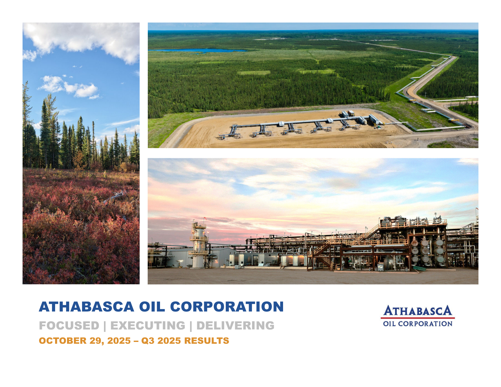 Athabasca Oil's Q3 2025 Slide Deck