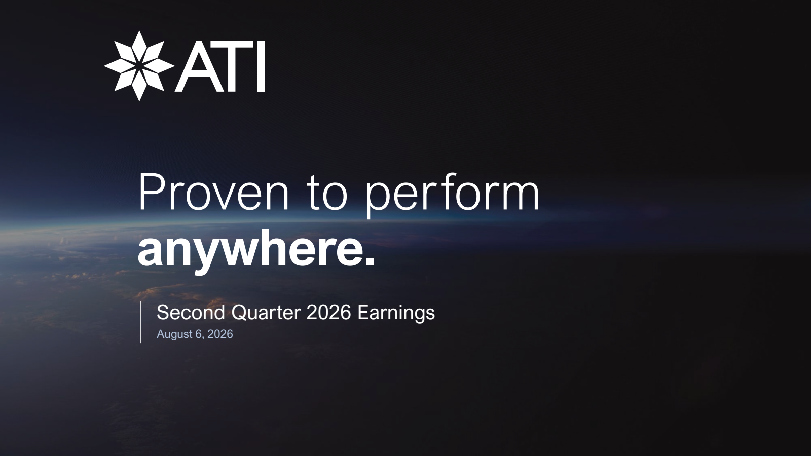 ATI's Q2 2026 Slide Deck