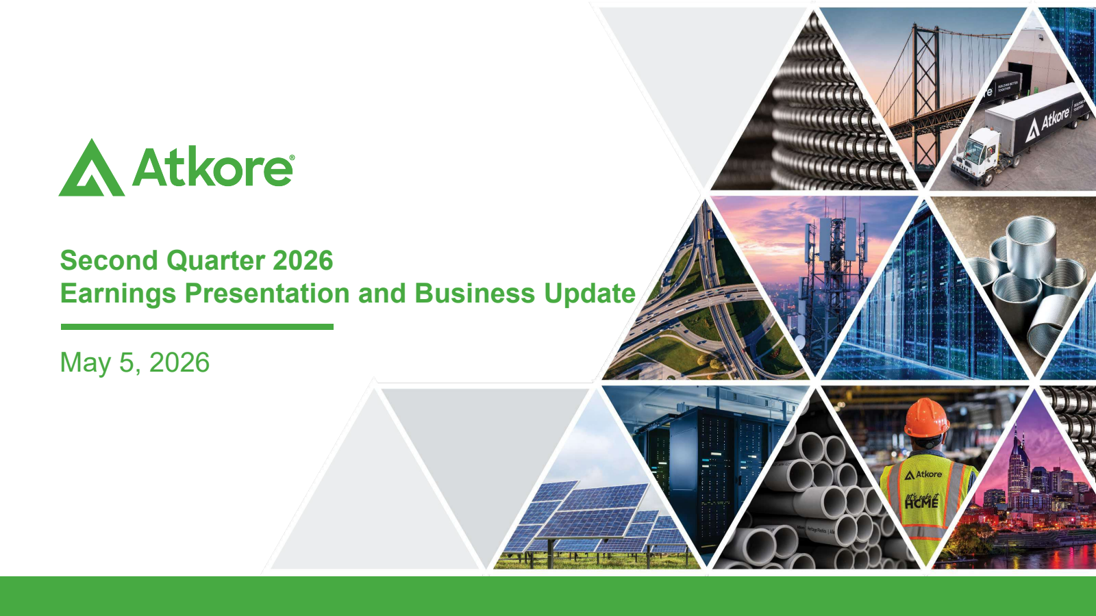 Atkore's Q2 2026 Slide Deck