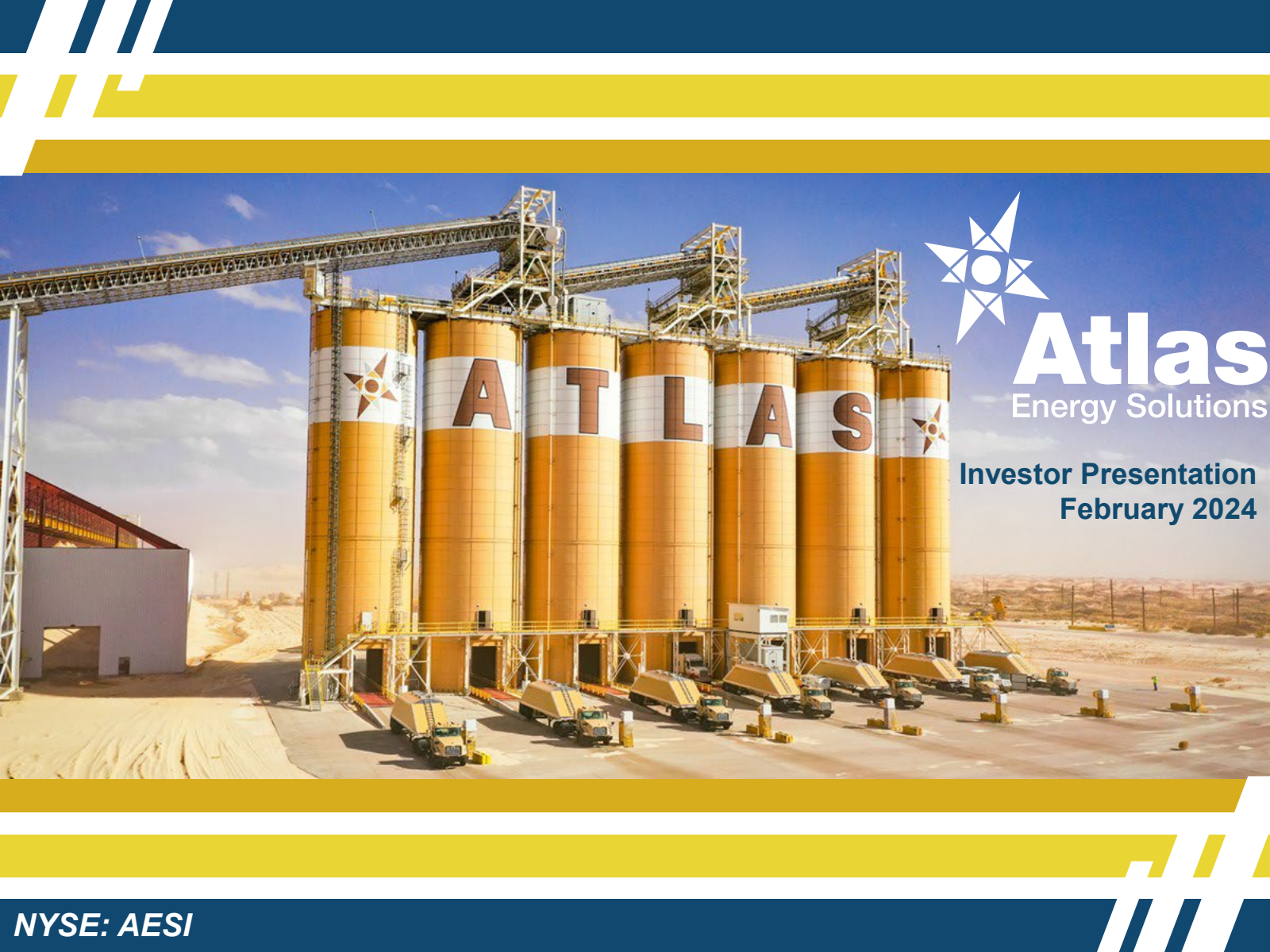 Atlas Energy Solutions' Q4 2023 Slide Deck