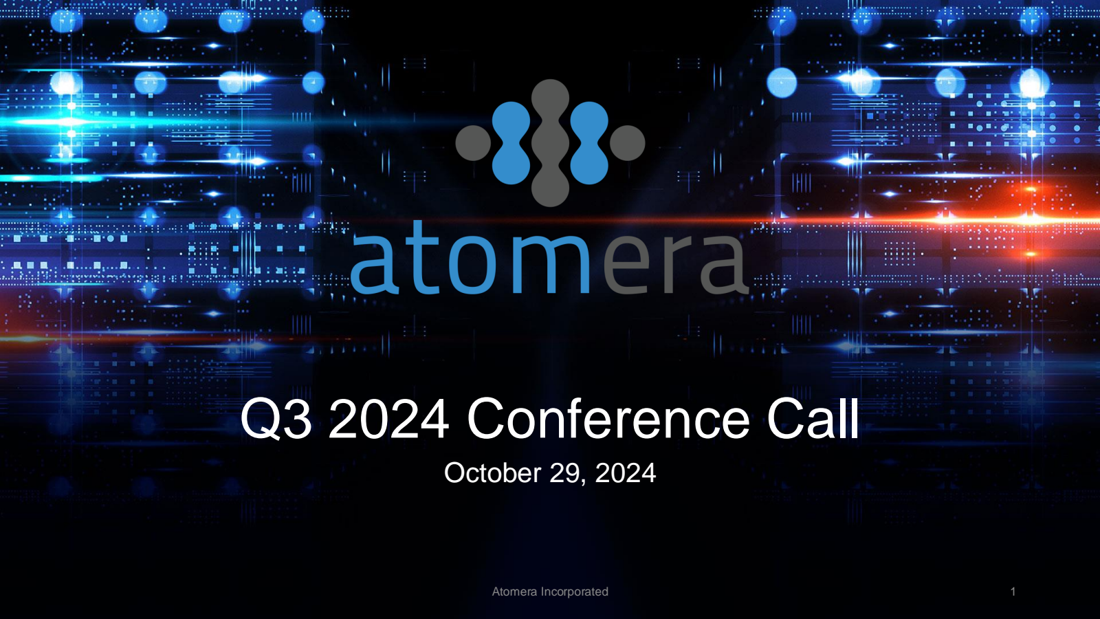 Atomera's Q3 2024 Slide Deck