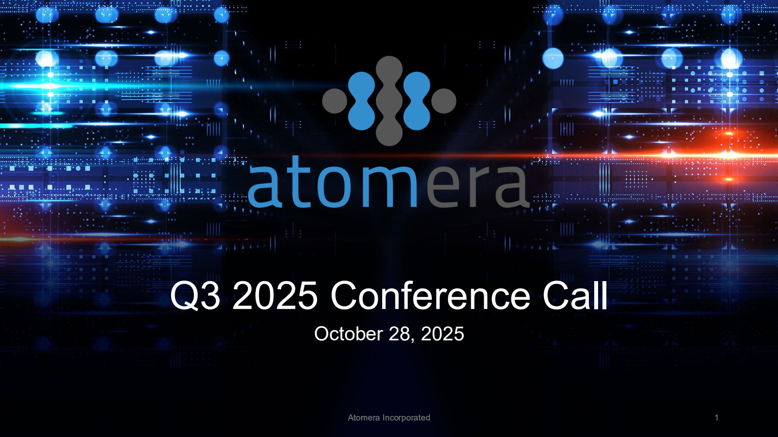Atomera's Q3 2025 Slide Deck