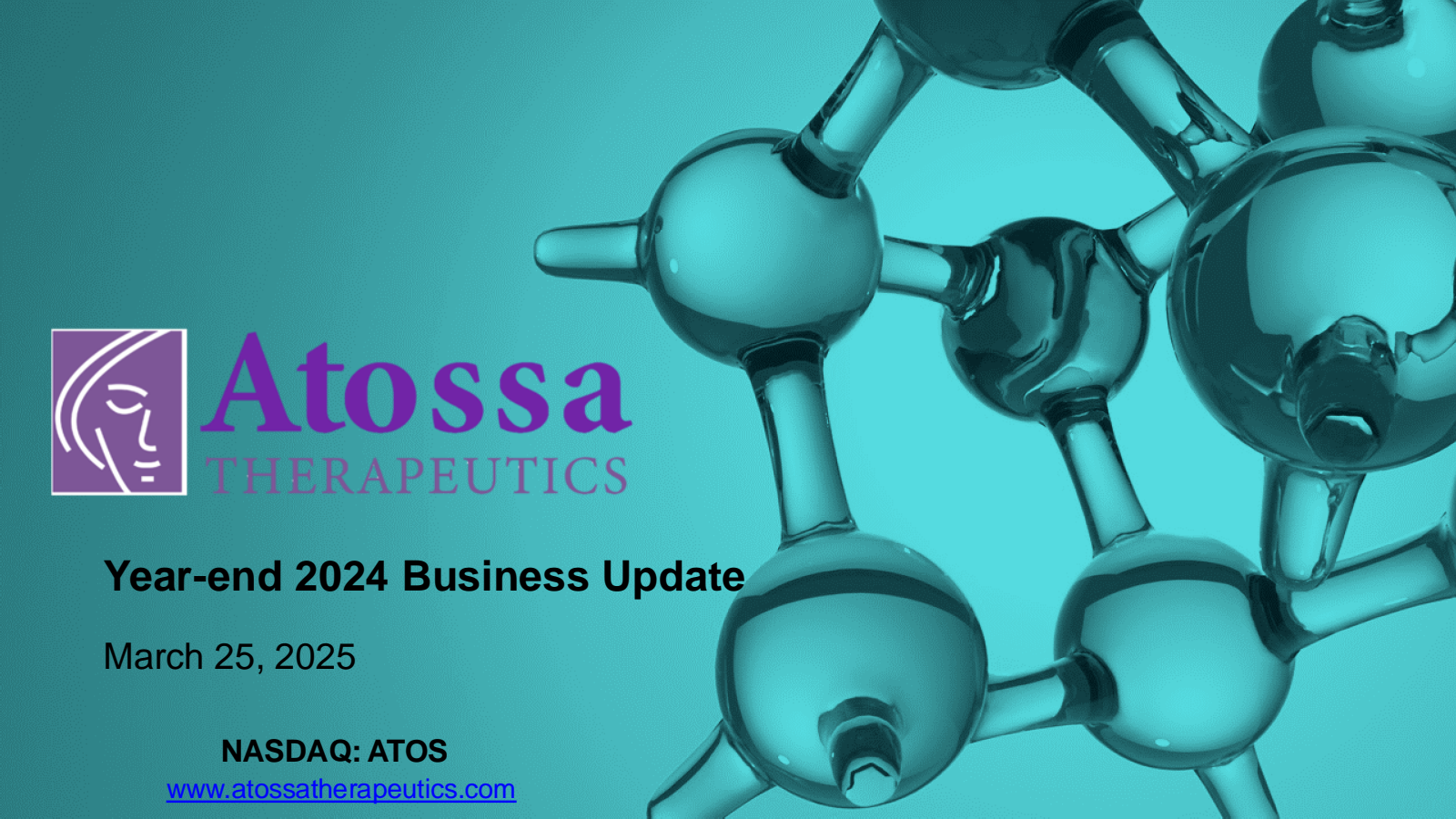 Atossa Genetics' Q4 2024 Slide Deck