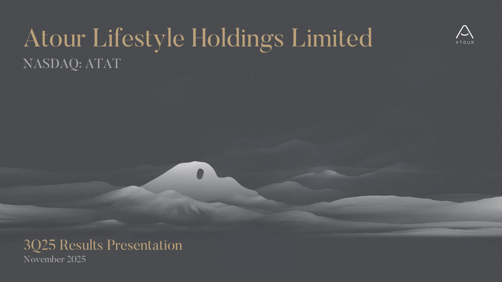 Atour Lifestyle's Q3 2025 Slide Deck