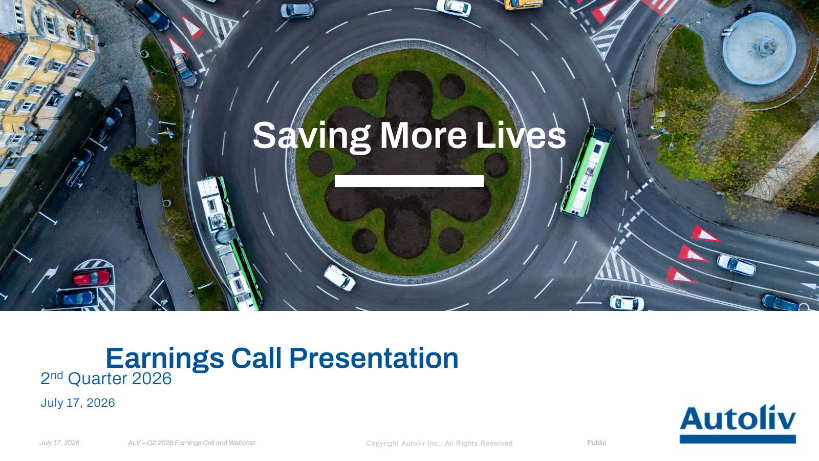 Autoliv's Q2 2026 Slide Deck