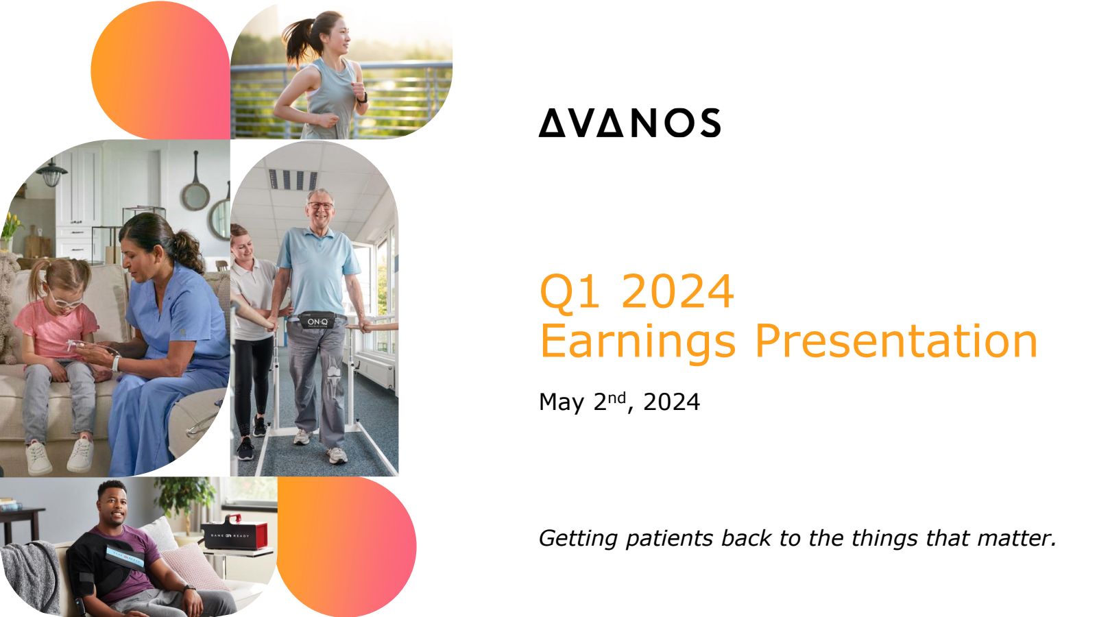 Avanos Medical's Q1 2024 Slide Deck