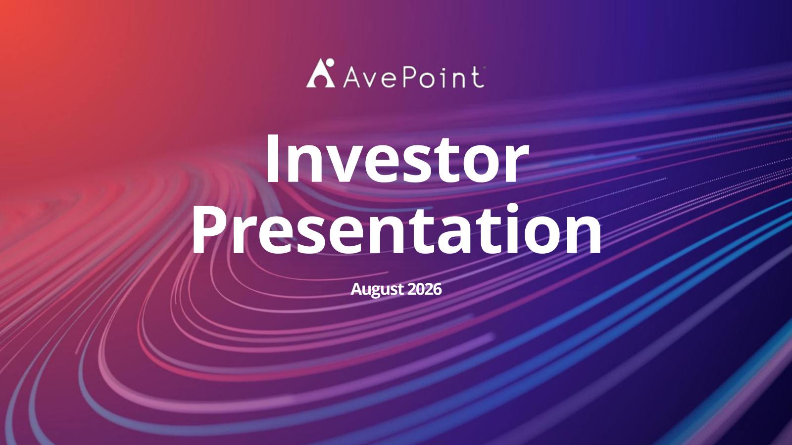 AvePoint's Q2 2026 Slide Deck