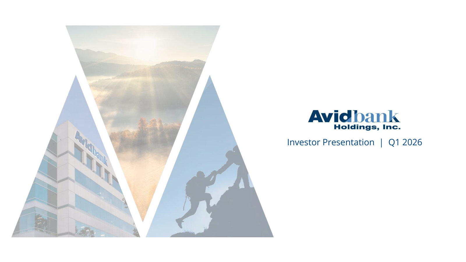 Avidbank's Q1 2026 Slide Deck