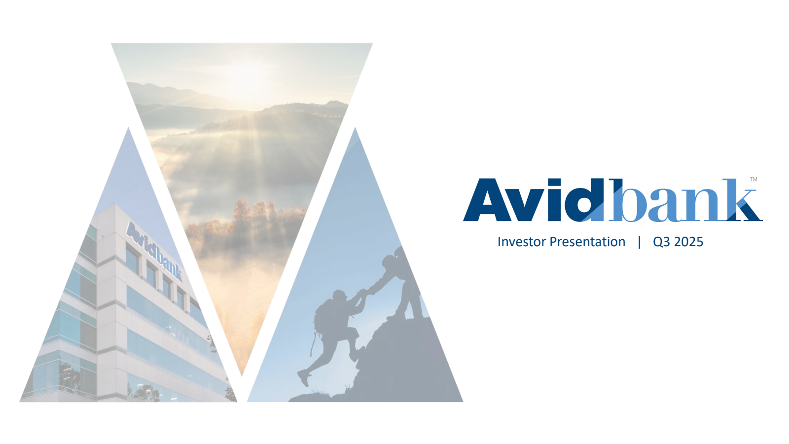 Avidbank's Q3 2025 Slide Deck