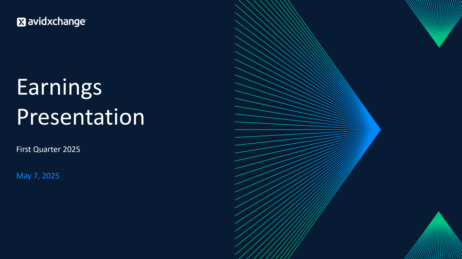 AvidXchange's Q1 2025 Slide Deck