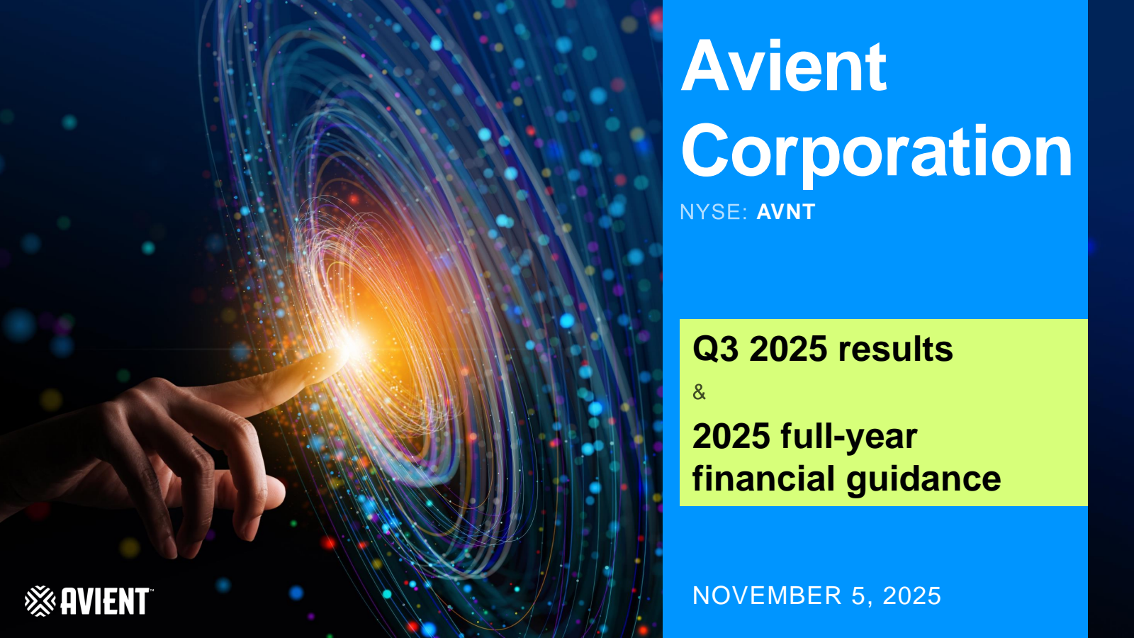 Avient's Q3 2025 Slide Deck