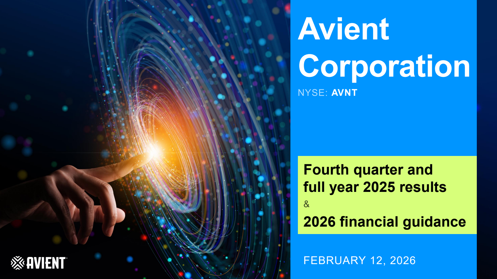 Avient's Q4 2025 Slide Deck