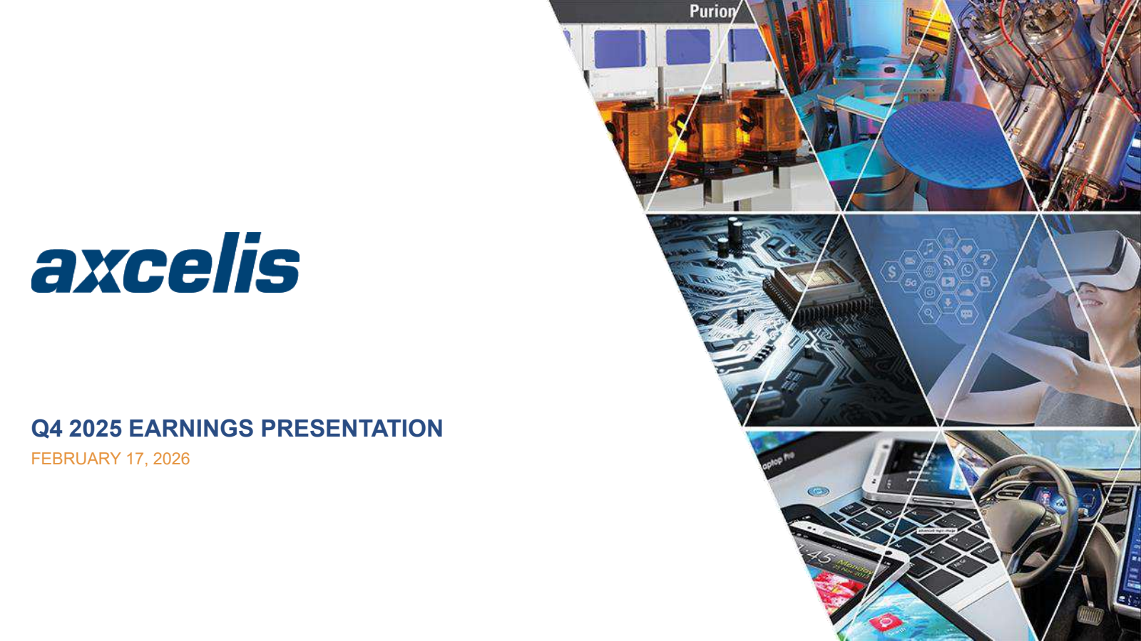 Axcelis Technologies' Q4 2025 Slide Deck