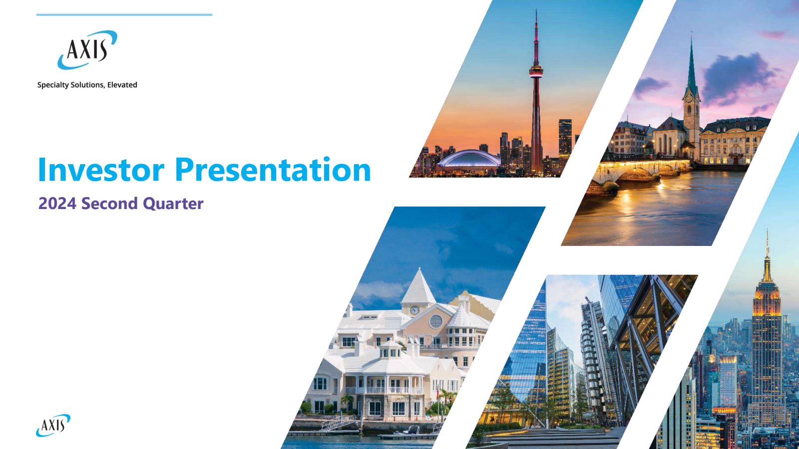 Axis Capital's Q2 2024 Slide Deck