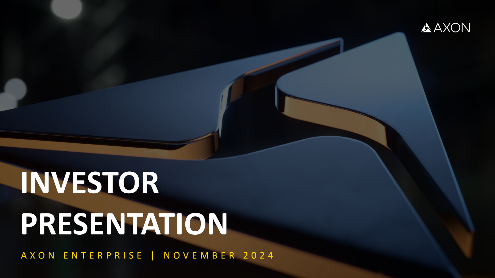 Axon Enterprise's Q3 2024 Slide Deck