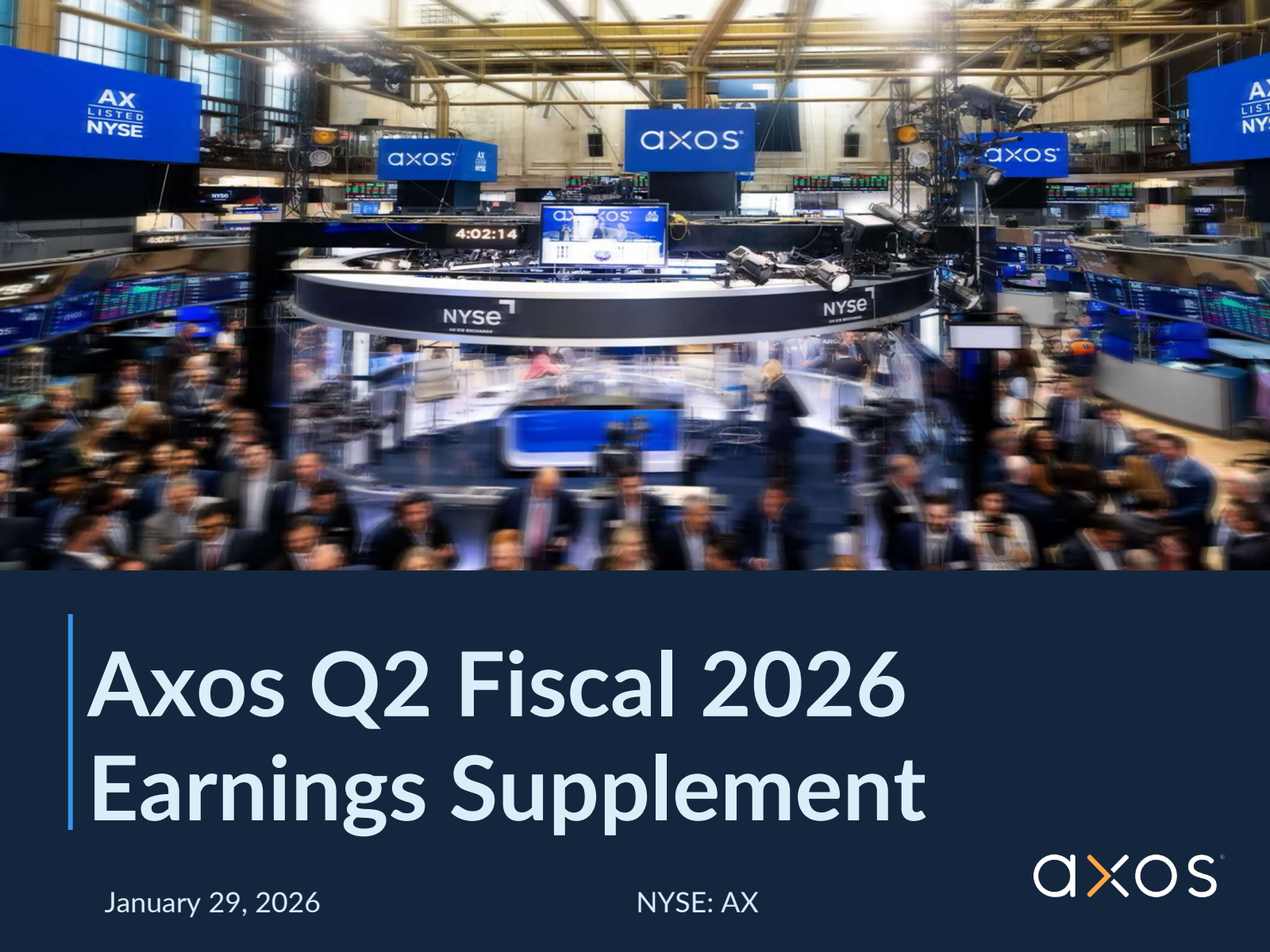 Axos Financial's Q2 2026 Slide Deck