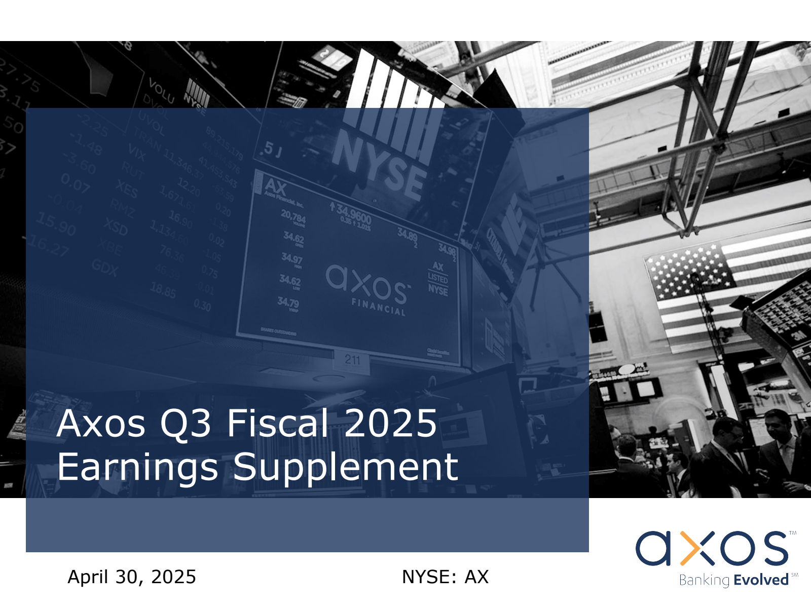 Axos Financial's Q3 2025 Slide Deck