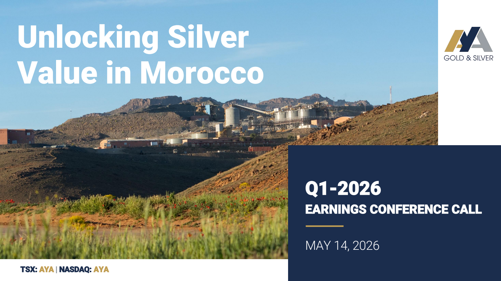 Aya Gold & Silver's Q1 2026 Slide Deck