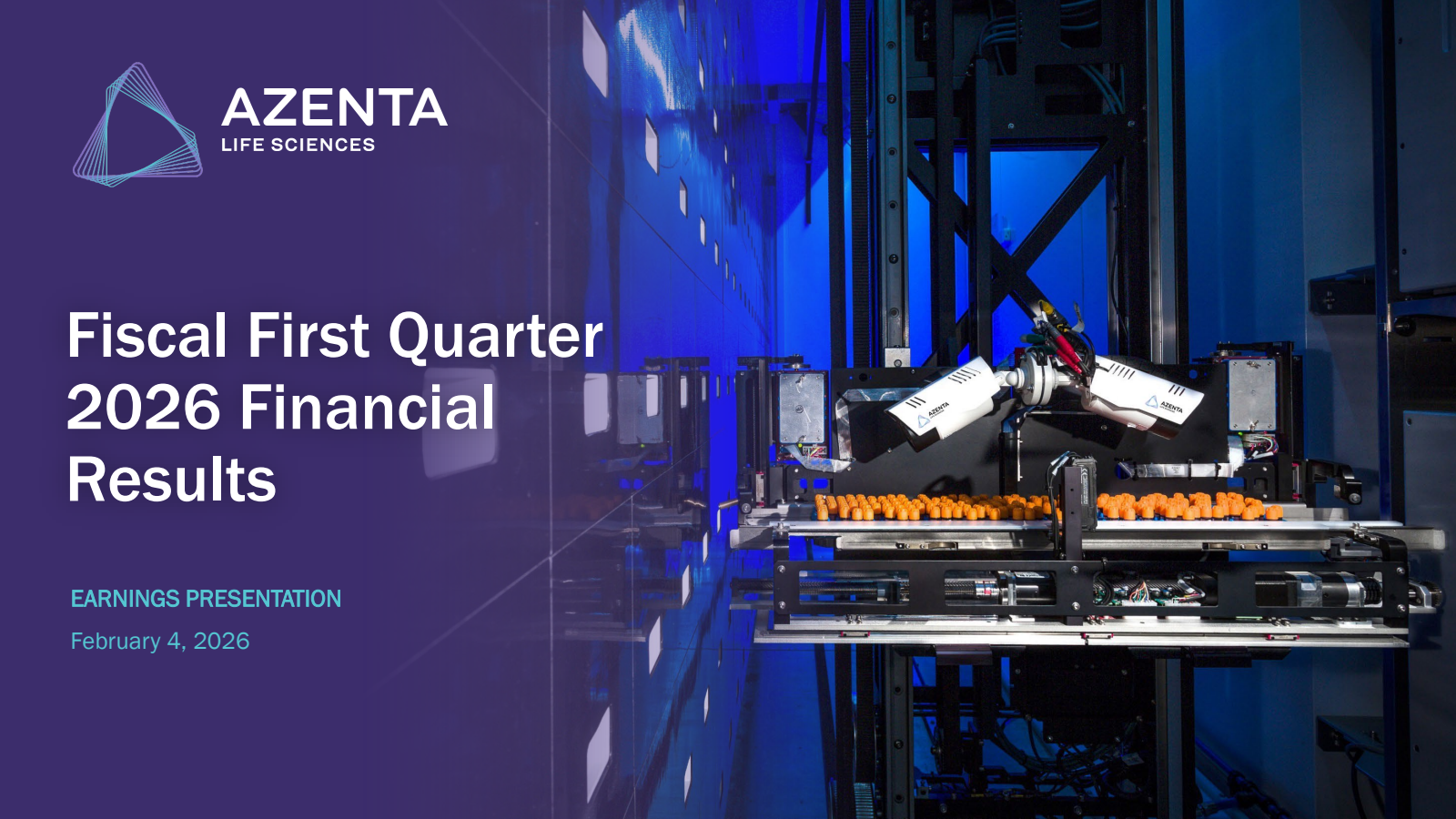 Azenta's Q1 2026 Slide Deck