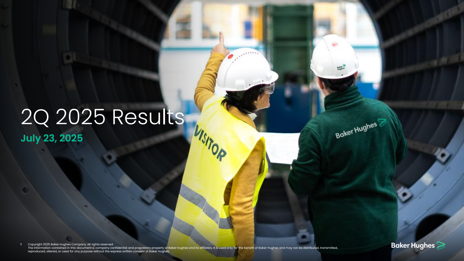 Baker Hughes' Q2 2025 Slide Deck