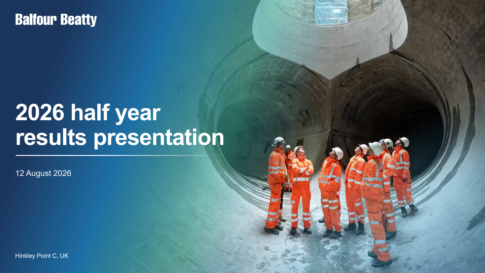 Balfour Beatty's H1 2026 Slide Deck