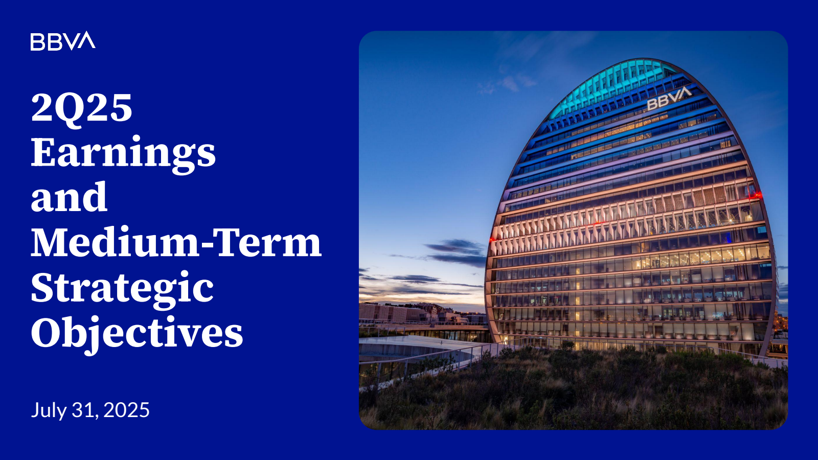 Banco Bilbao Viscaya Argentaria's Q2 2025 Slide Deck