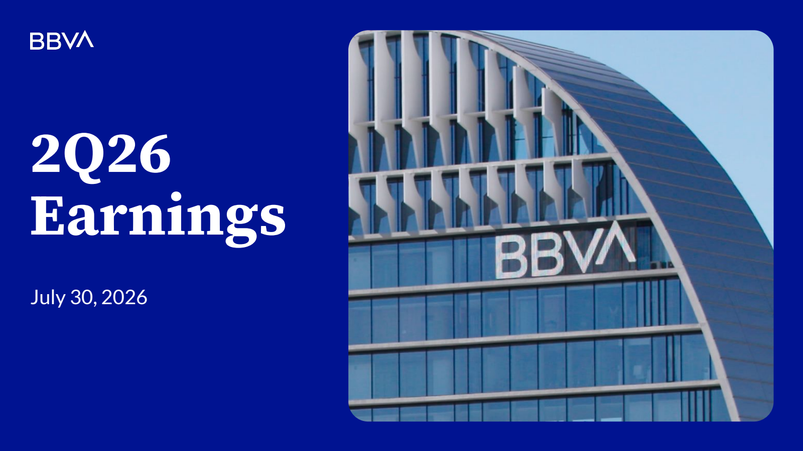 Banco Bilbao Viscaya Argentaria's Q2 2026 Slide Deck