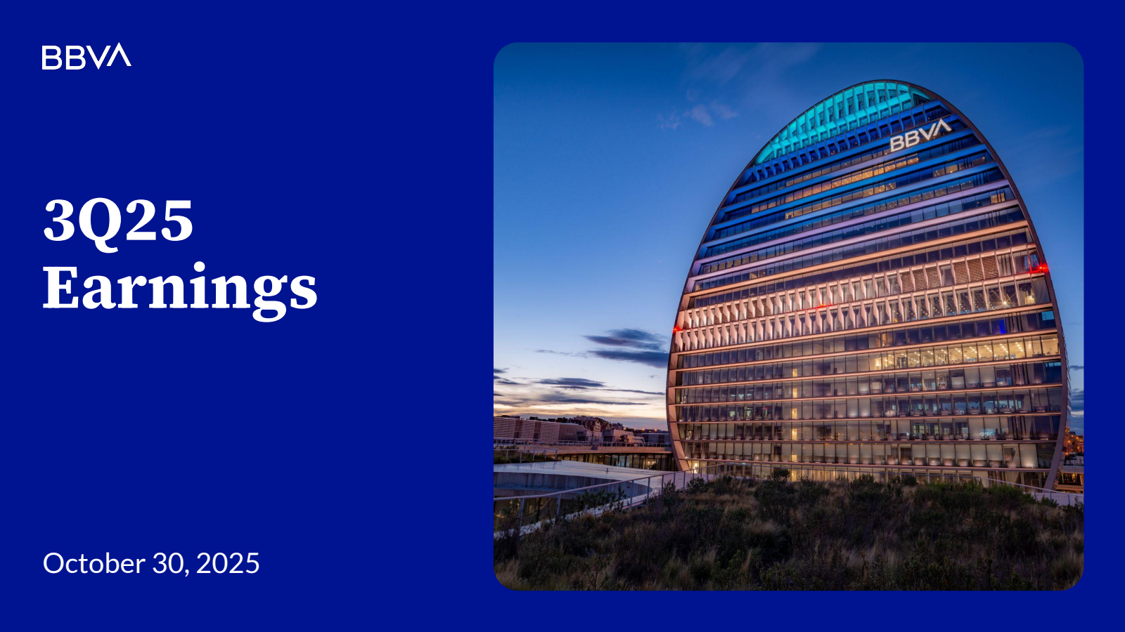 Banco Bilbao Viscaya Argentaria's Q3 2025 Slide Deck