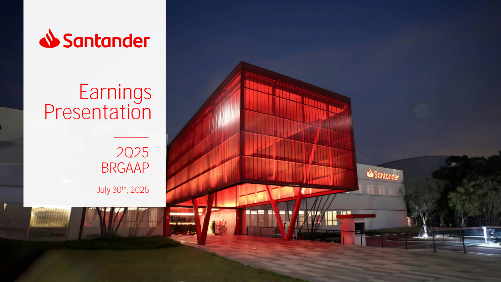 Banco Santander Brasil's Q2 2025 Slide Deck