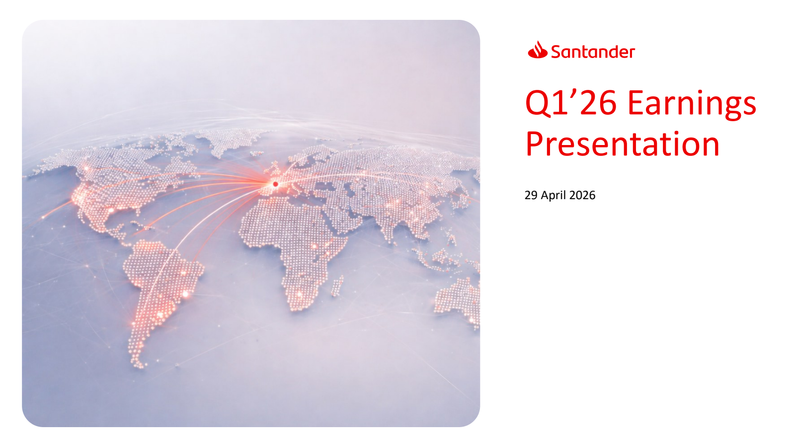 Banco Santander's Q1 2026 Slide Deck