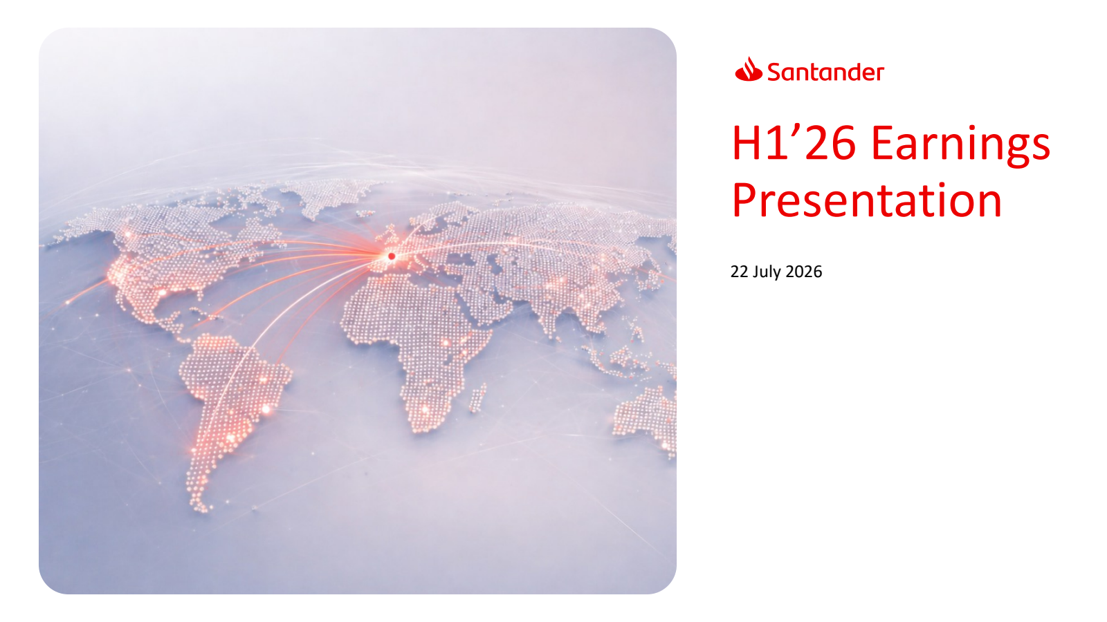 Banco Santander's Q2 2026 Slide Deck