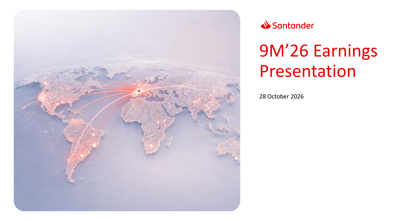 Banco Santander's Q3 2026 Slide Deck