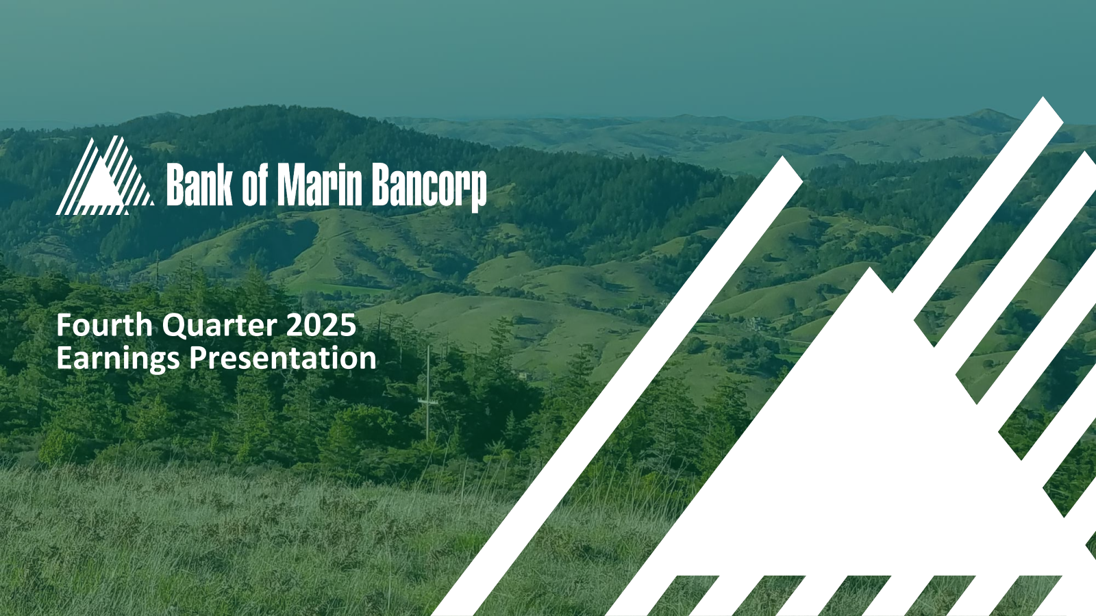 Bank of Marin Bancorp's Q4 2025 Slide Deck