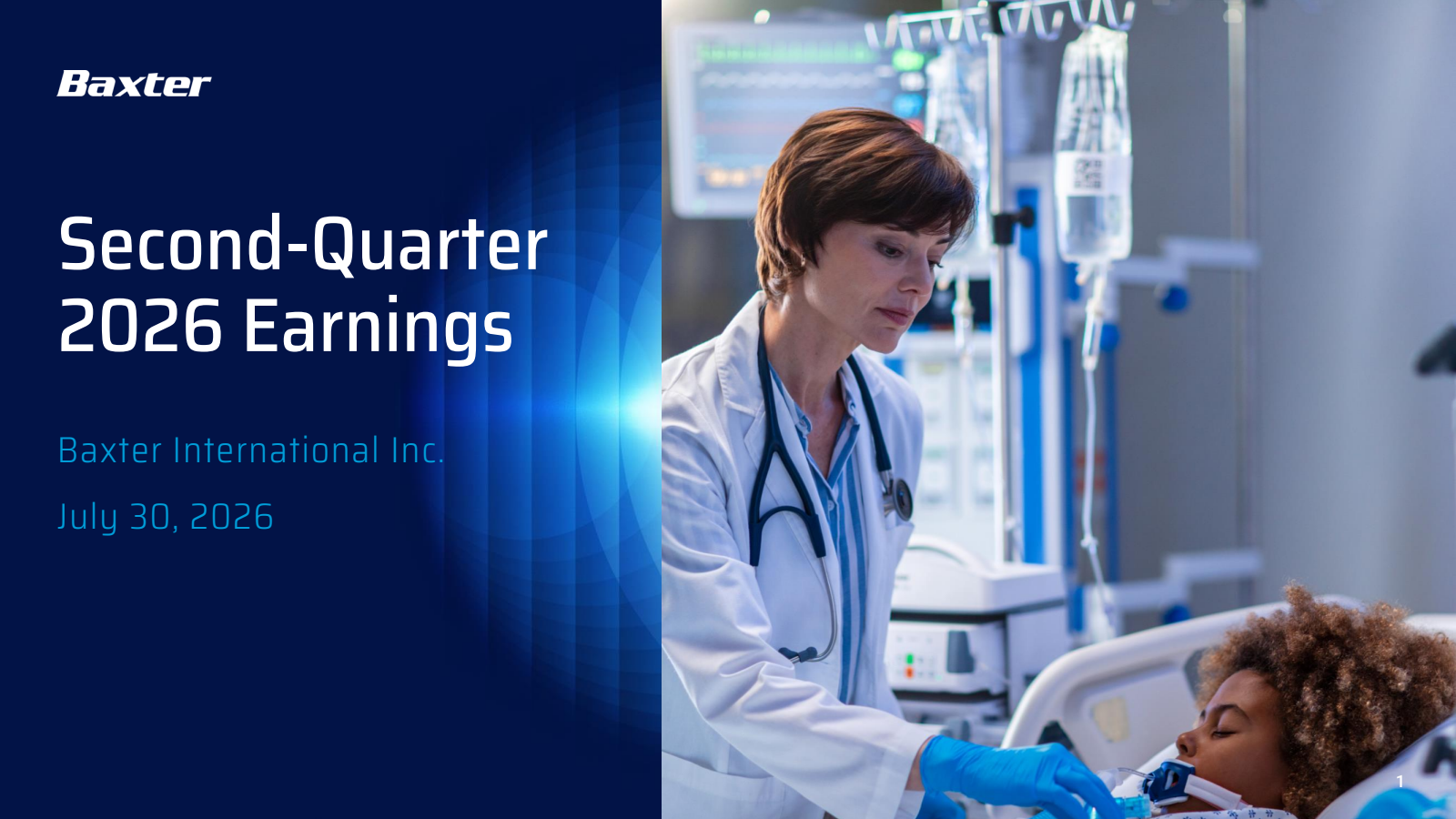 Baxter International's Q2 2026 Slide Deck