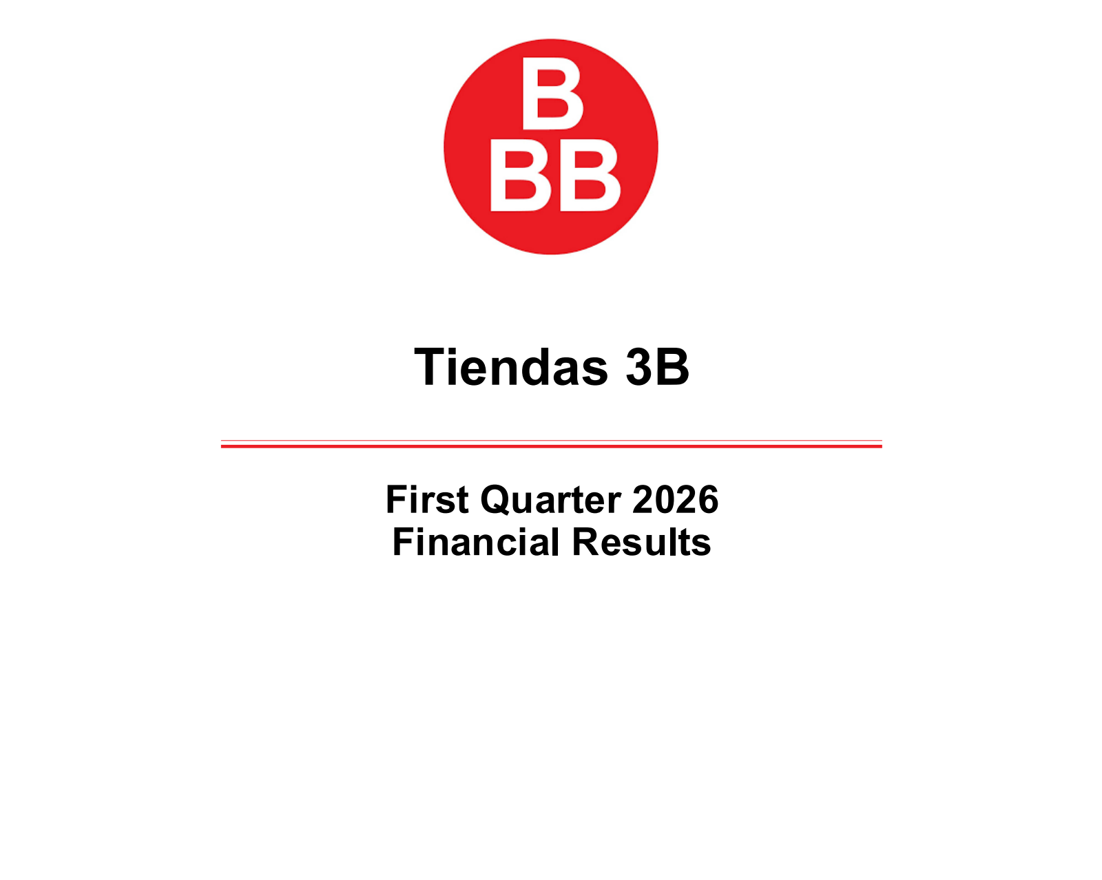 BBB Foods' Q1 2026 Slide Deck